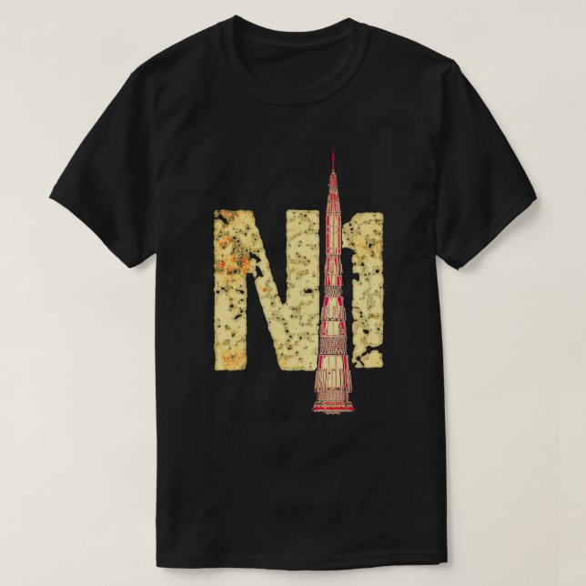 N1 SovietRussian Moon Rocket 2 T-Shirt (Design Front)