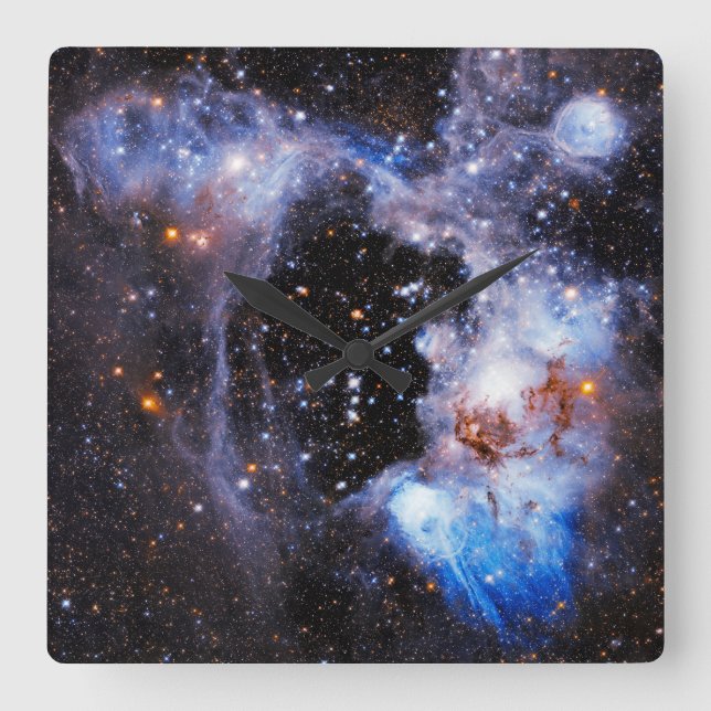 N44 Superbubble Celestial Photo Square Wall Clock (Front)