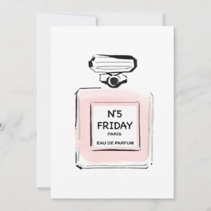 N5 Friday Paris Parfum bottle Card