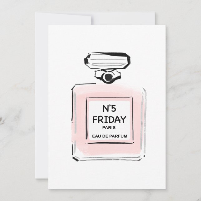 N5 Friday Paris Parfum  bottle Card (Front)