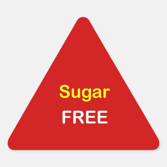 n72 - Food Label ~ SUGAR FREE. (Front)