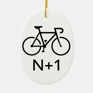 N+1 Bike Ceramic Tree Decoration