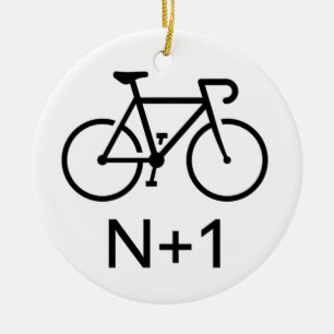N+1 Bike Ceramic Tree Decoration