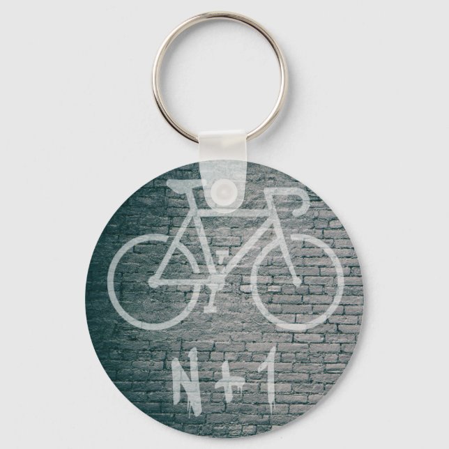 N+1 Bike Graffiti Key Ring (Front)