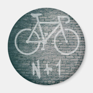 N+1 Bike Graffiti Magnet