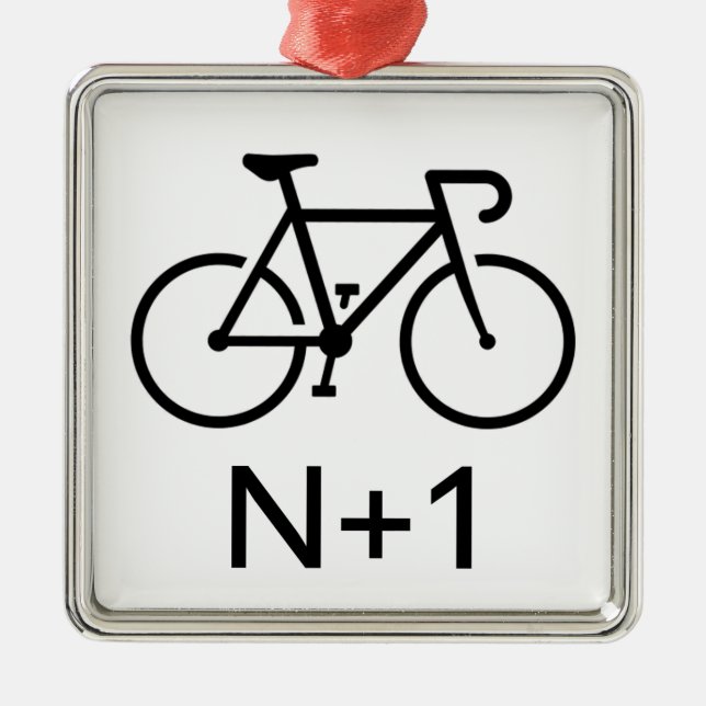 N+1 Bike Metal Tree Decoration (Front)
