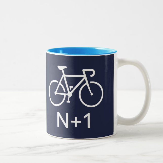 N+1 Bike Two-Tone Coffee Mug (Right)