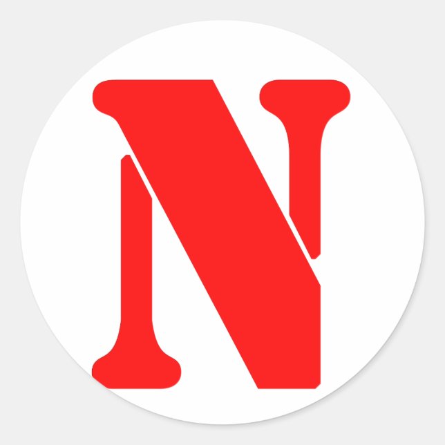 N_2 CLASSIC ROUND STICKER (Front)