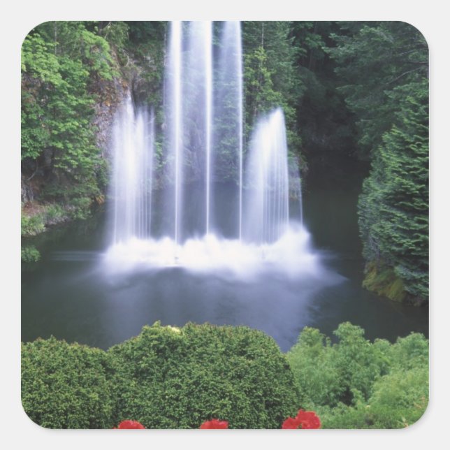 N.A., Canada, British Columbia, Vancouver 3 Square Sticker (Front)