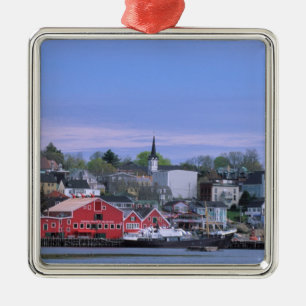N.A. Canada, Nova Scotia. A view of Lunenburg, a Metal Tree Decoration
