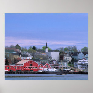 N.A. Canada, Nova Scotia. A view of Lunenburg, a Poster