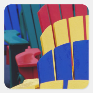 N.A. Canada, Nova Scotia, Bridgewater. Colourful 3 Square Sticker
