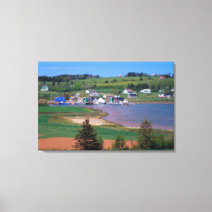 N.A. Canada, Prince Edward Island. Boats are Canvas Print