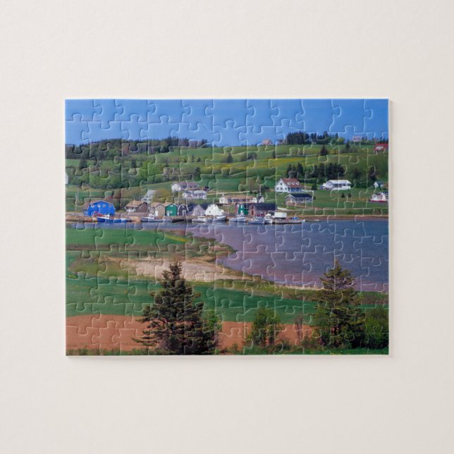 N.A. Canada, Prince Edward Island. Boats are Jigsaw Puzzle (Horizontal)