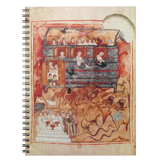 N.A.L 2334 fol.10v Noah's Ark, from 'De Tours Pent Notebook (Front)