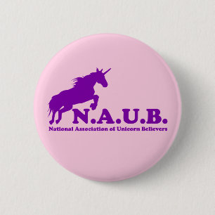 N.A.U.B Unicorn Believers 6 Cm Round Badge