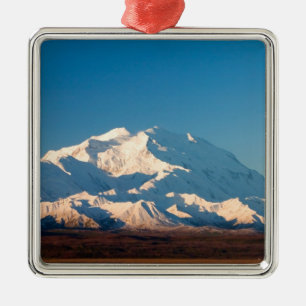 N.A., USA, Alaska.  Mt. McKinley in Denali Metal Tree Decoration