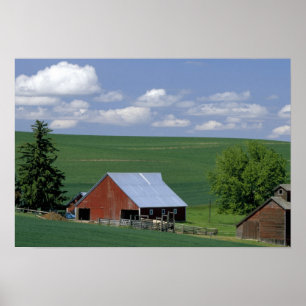 N.A., USA, Idaho, Latah county near Genesee. Poster