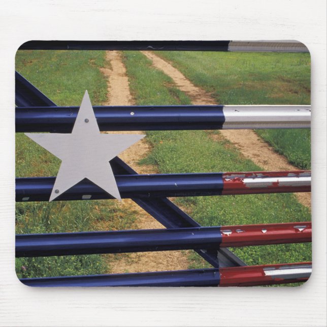 N.A., USA, Texas, Lake Buchanan, Texas flag Mouse Mat (Front)