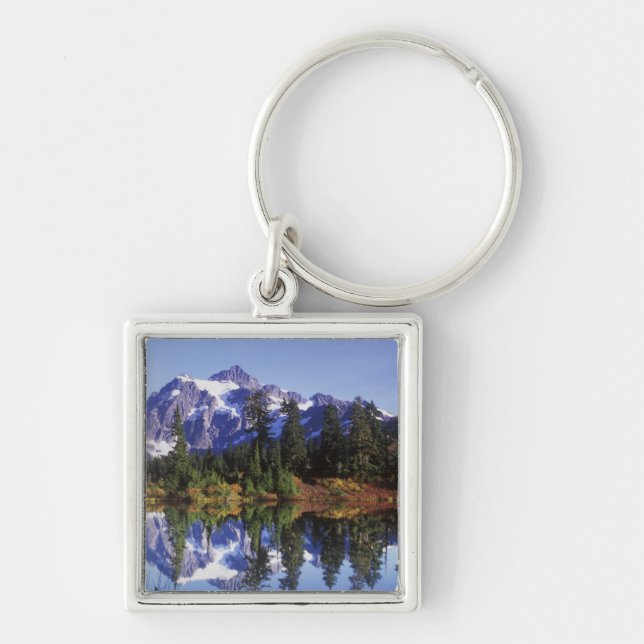 N.A., USA, Washington, Mt. Baker & Snoqualmie Key Ring (Front)