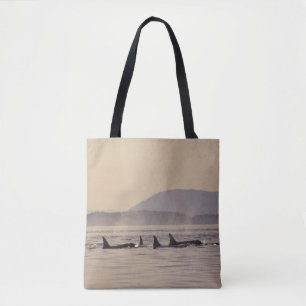 N.A., USA, Washington, San Juan Islands Orca Tote Bag