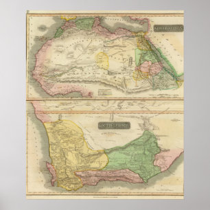 N Africa, S Africa Poster