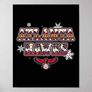 N Atlanta Hawks Christmas Ugly Sweater  Poster