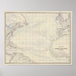 N Atlantic Ocean Poster