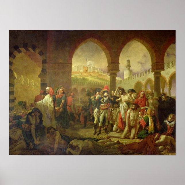 N. Bonaparte visiting the plague stricken of Poster (Front)
