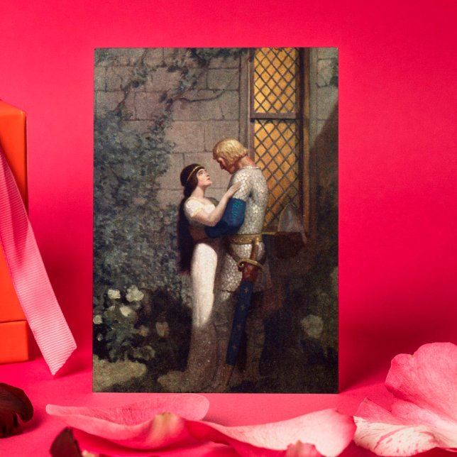 N.C. Wyeth Mediaeval Romantic Art Valentine's Day  Card (Creator Uploaded)