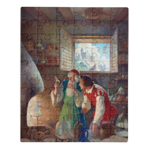 N.C. Wyeth The Alchemist Poster Jigsaw Puzzle