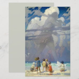 N.C. Wyeth The Giant 1923 Vintage Illustration