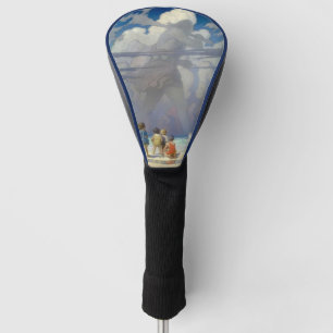 N.C. Wyeth The Giant 1923 Vintage Illustration Golf Head Cover