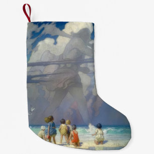 N.C. Wyeth The Giant 1923 Vintage Illustration Small Christmas Stocking