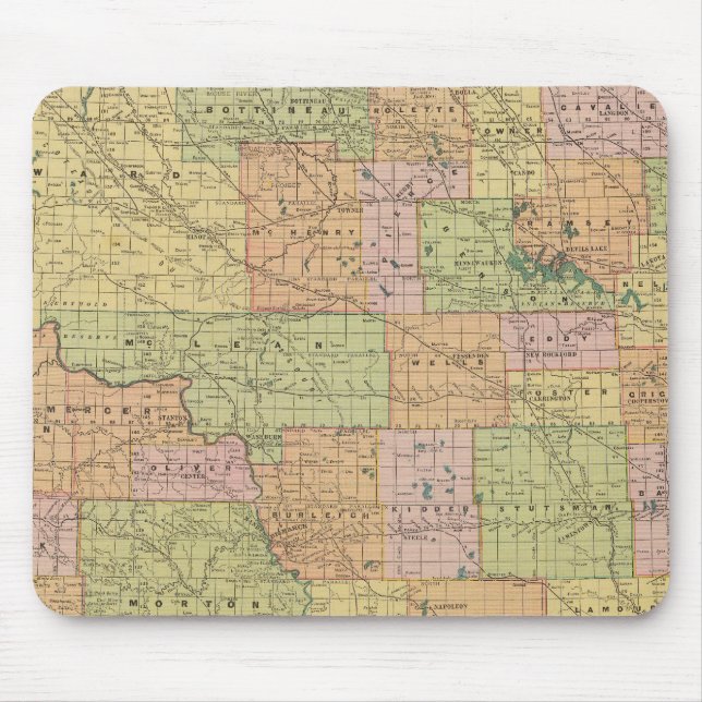 N Dakota Mouse Mat (Front)