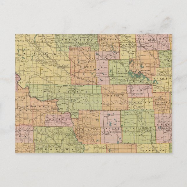 N Dakota Postcard (Front)