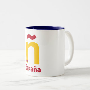 Ñ de España Two-Tone Coffee Mug