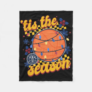 N Denver Nuggets Christmas Tis The Season Fleece Blanket