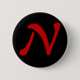 N for Ninja 6 Cm Round Badge
