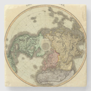 N Hemisphere Stone Coaster