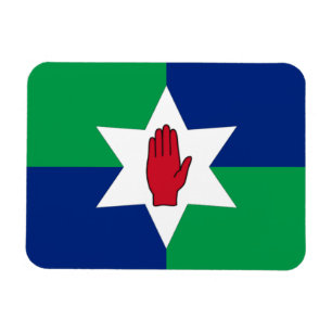 N. Ireland Flag Magnet - Star on Green & Blue