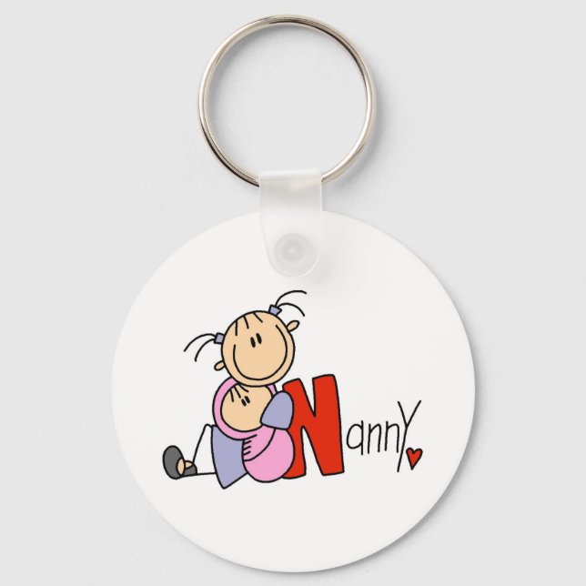 N is for Nanny Key Ring (Front)