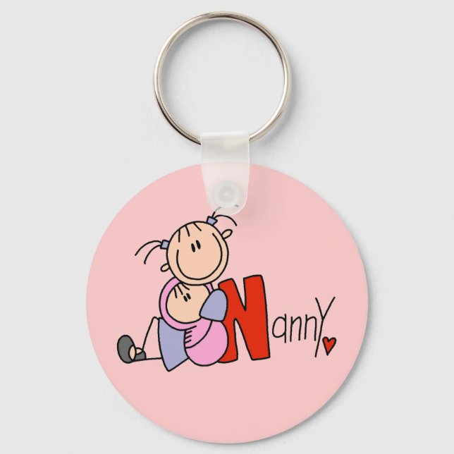 N is for Nanny Key Ring (Front)