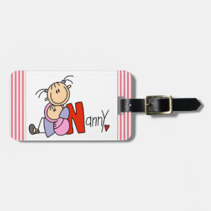N is for Nanny Luggage Tag
