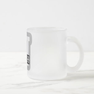 N is for Nash Frosted Glass Coffee Mug