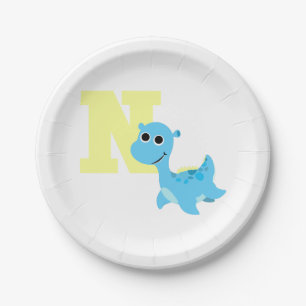 N is for Nessie Paper Plate