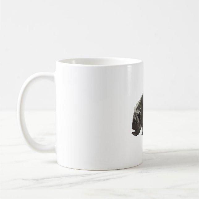 N is for North American Porcupine  Coffee Mug (Left)
