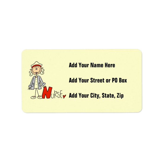 N is for Nurse Label (Front)