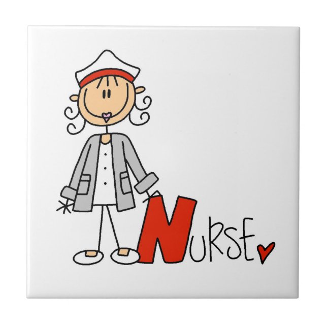 N is for Nurse Tile (Front)