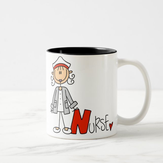 N is for Nurse Two-Tone Coffee Mug (Right)